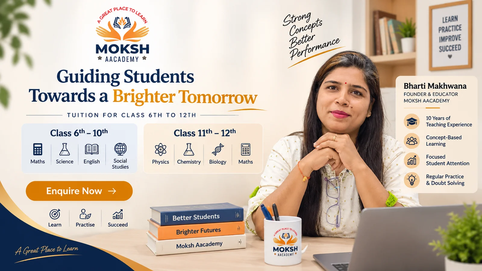 Learning at Moksh Aacademy